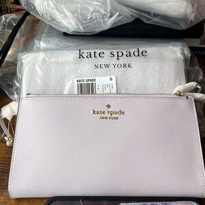 Kate Spade Madison Double Zip Saffiano Leather Wristlet Black KC588
